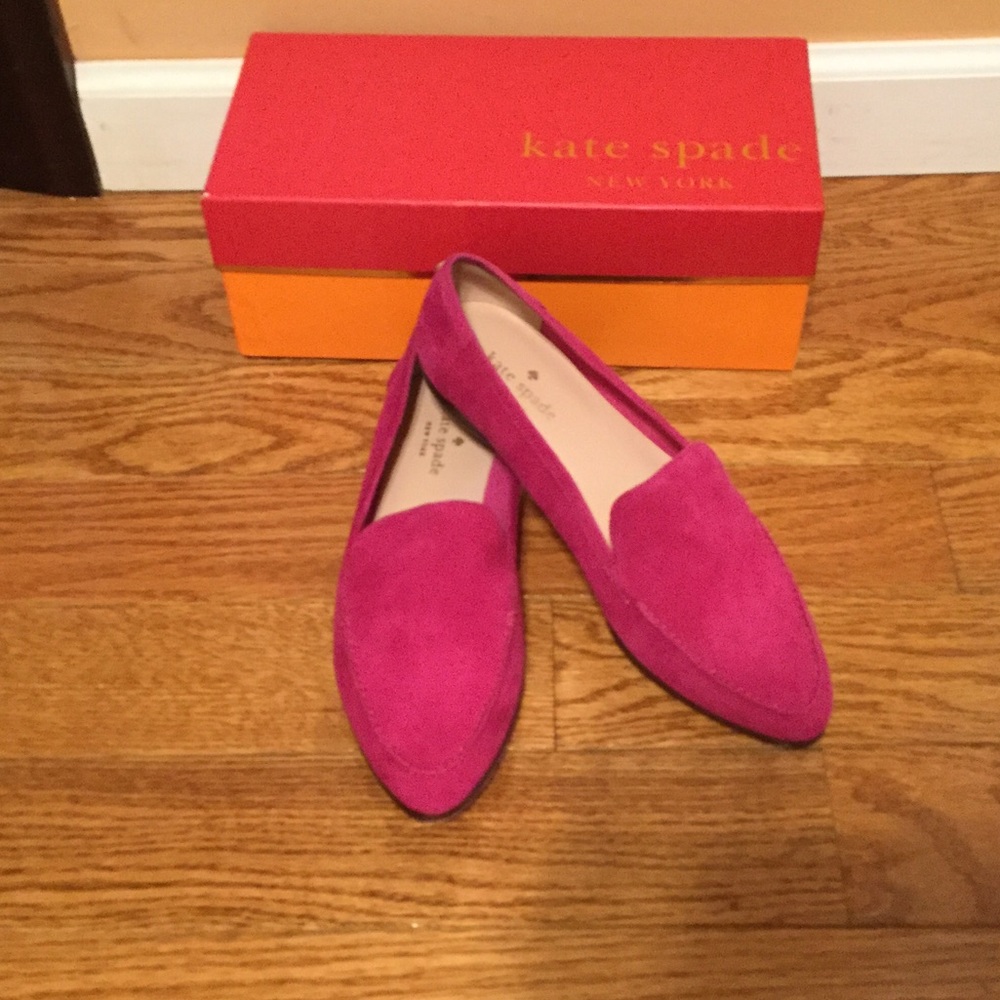 New suede Kate Spade loafers